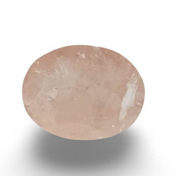 Natural Pink Morganite oval cut loose gemstone, lab certified SRGTL15311