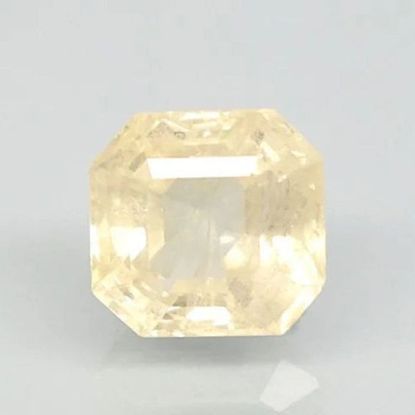 Natural Yellow Sapphire (Pukhraj) octagon step cut loose gemstone, report no. 11737D47191