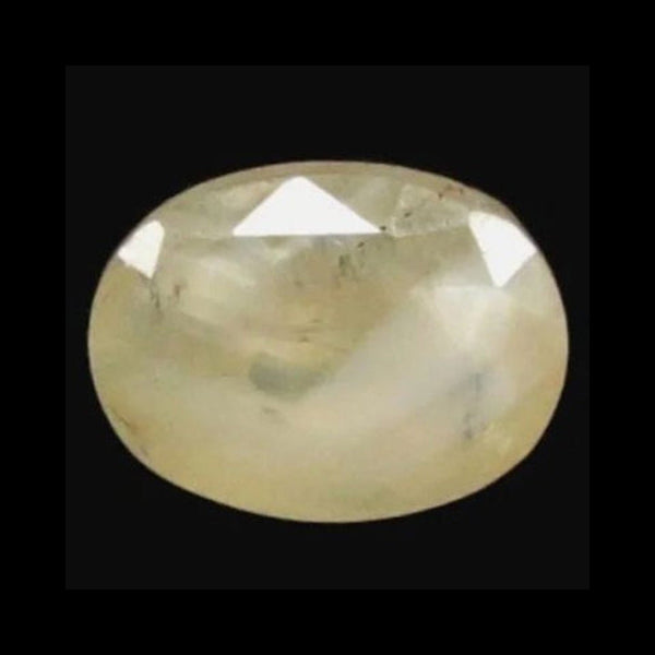 Natural Yellow Sapphire (Pukhraj) oval mixed cut loose gemstone, report no. 11738D47202