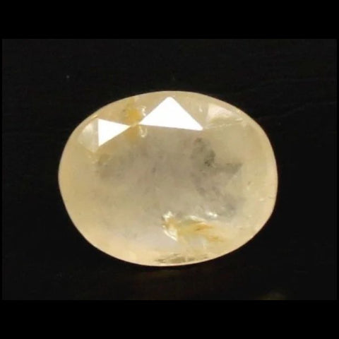 Natural Yellow Sapphire (Pukhraj) oval mixed cut loose gemstone, report no. 11680D46934