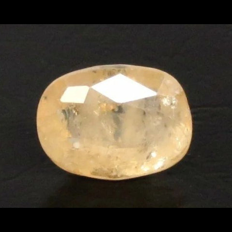 Natural Yellow Sapphire (Pukhraj) oval mixed cut loose gemstone, report no. 11680D46935