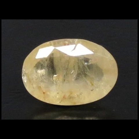 Natural Yellow Sapphire (Pukhraj) oval mixed cut loose gemstone, report no. 11680D46933