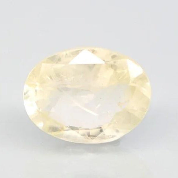 Natural Yellow Sapphire (Pukhraj) oval mixed cut loose gemstone, report no. 11737D47188