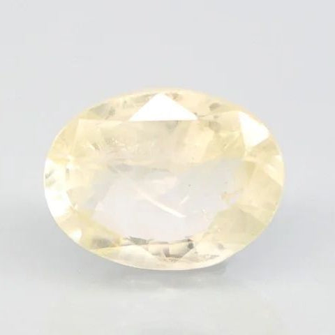 Natural Yellow Sapphire |KB 120H00| Oval Mixed| Transparent | Govt. Lab Certified | Report No. 11737D47188