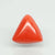 Natural Italian Red Coral (Moonga) triangular cabochon, report no. 11737D47200