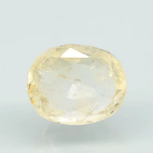 Natural Yellow Sapphire (Pukhraj) oval mixed cut loose gemstone, report no. 11886D47702