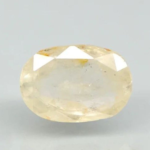Natural Yellow Sapphire (Pukhraj) oval mixed cut loose gemstone, report no. 11885D47685