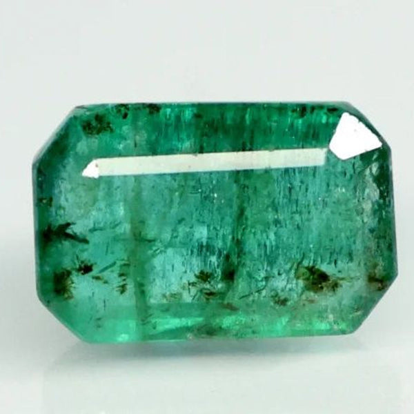 Natural Emerald (Panna) oval mixed cut loose gemstone, IIGJ report 12859D52939