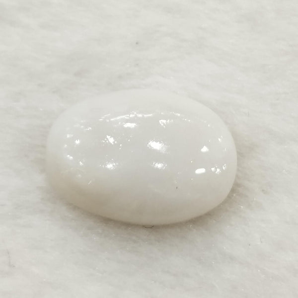Natural White Opal|8H00| 6.31 Ratti | Cushion Cabochone | Certified No. SRGTL31883