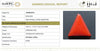 Natural Red Italian Coral |6H50| Triangular Cabochon | Govt. Lab Certified | Report No. 12939D53316