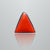 Natural Italian Red Coral (Moonga) triangular cabochon, report no. 12939D53316