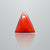 Natural Italian Red Coral (Moonga) triangular cabochon, report no. 12939D53315