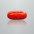 Natural Italian Red Coral (Moonga) oval cabochon, report no. 12993D53475