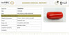 Natural Red Italian Coral |18H50| Cylindrical Specimen | Govt. Lab Certified | Report No. 12992D53457