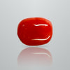 Natural Italian Red Coral (Moonga) oval cabochon, report no. 12992D53471