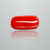 Natural Italian Red Coral (Moonga) cushion cabochon, report no. 12992D53458