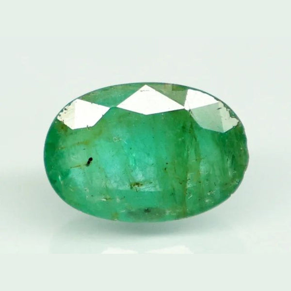 Natural Emerald (Panna) 4.5 carat oval, govt lab certified - Tushar Gems