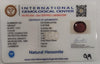 Natural Hessonite (Gomed) |2H50| Oval Mix Cut | IGC Certified Certificate No.: IGCDKBAJ42750
