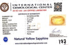 Natural Yellow Sapphire | Cushion | IGC Certified No.: IGCDKBAJ44788