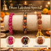 Dhan Lakshmi Combo - Pink Ruby, Om Mani, 5 Mukhi Rudraksha - Tushar Gems