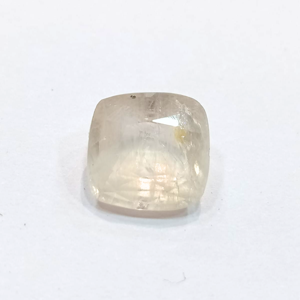 Natural Sri Lankan Yellow Sapphire 5.90 Carat / 6.56 Ratti Cushion Mixed Cut loose gemstone