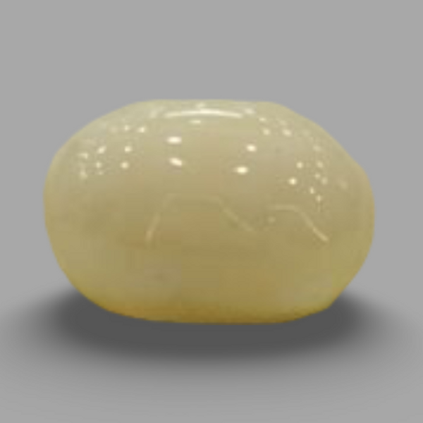 Natural White Coral (Safed Moonga) certified loose gemstone, report no. IGCDKBAJ41505