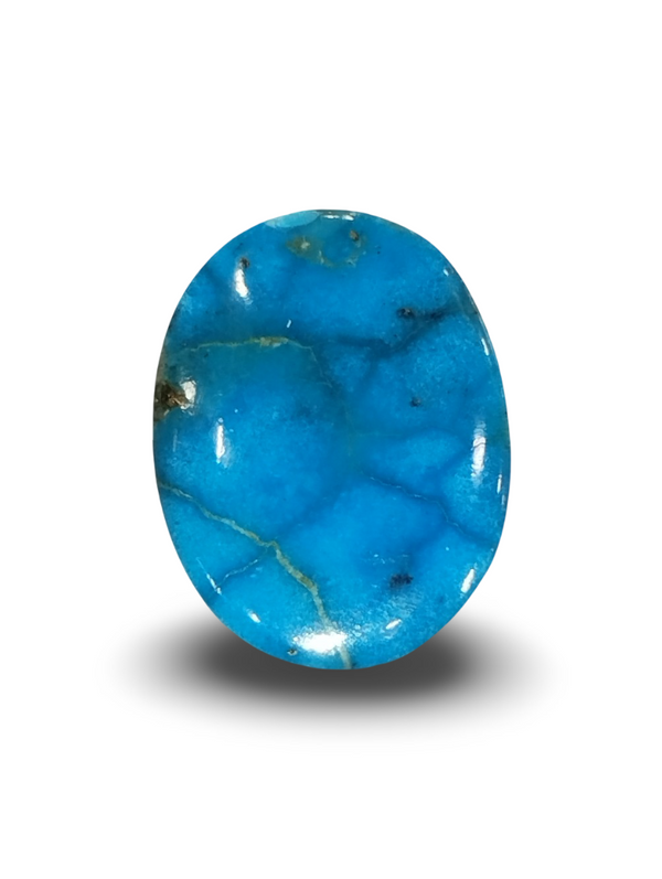 Natural Turquoise | IGC Certified | Oval | Matrix Sea Blue Certification Number: IGCDKBAJ44711 image 0