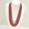 Natural Ruby Seven Line Beaded Necklace: A Symbol of Elegance and Passion image 5