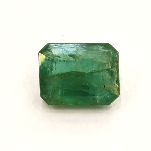 Natural Emerald (Panna) rectangle cut loose gemstone, govt. lab certified SRGTL14523