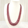 Natural Ruby Three LineBeaded Necklace: A Dazzling Display of Luxury and Passion image 8