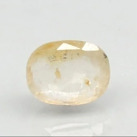 Natural Yellow Sapphire | Oval Mixed Cut | Transparent | Govt. Lab Certified | Unheated | 8980D36555 image 0