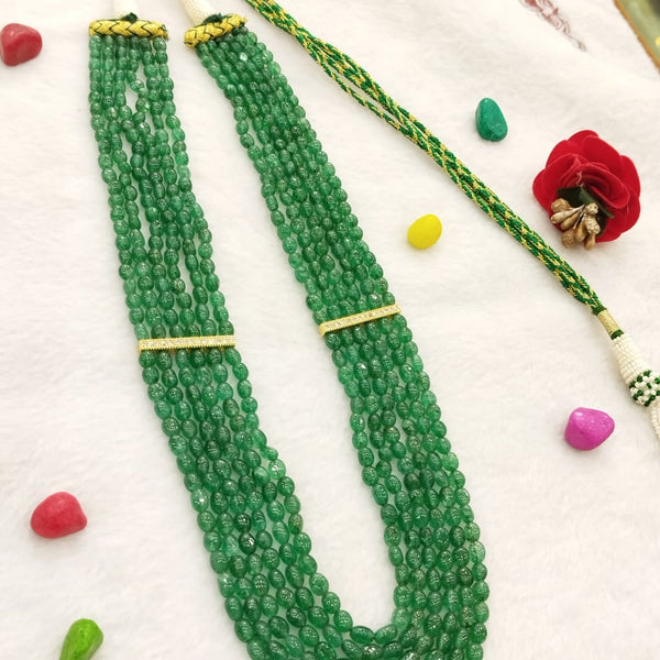 Emerald Beaded Six-Line Necklace: A Masterpiece of Grandeur and Sophistication-NK039 image 3