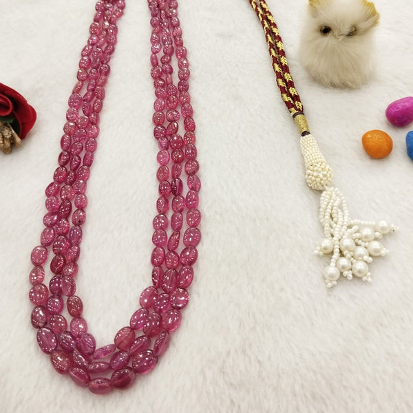 Natural RubyThree Line TumbleNecklace: A Radiant Statement of Luxury image 3