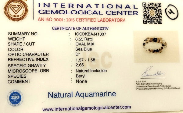 6.55 Natural Aquamarine: The Serenity of the Sea image 3