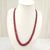 Natural ruby two line bead necklace, red beads – Tushar Gems