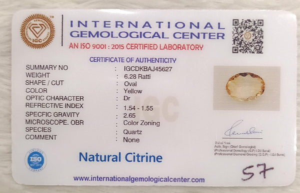 Natural Citrine: The Stone of Abundance and Optimism Summary No IGCDKBAJ45627 image 2