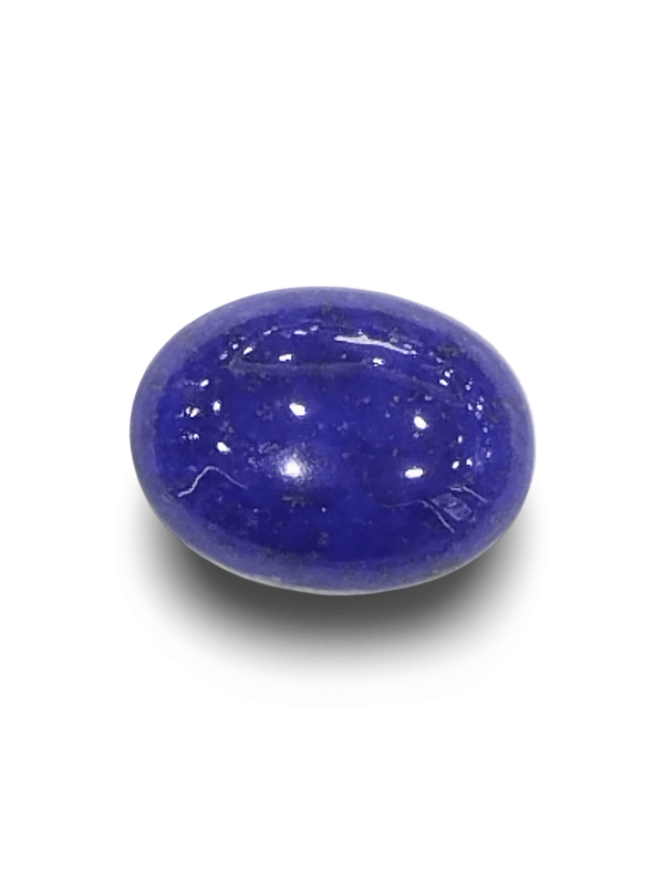 Natural Lapis Lazuli | Oval Cabochon | Rich Blue with Pyrite Crystals | IGC Certified Certificate No.: IGCDKBAJ42486 image 1