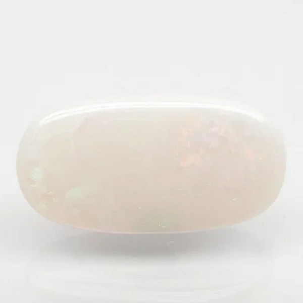 Natural Fire Opal 11.56 ratti oval cabochon loose gemstone, Govt. lab report no. 9346D37890