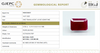 Natural Purplish Red Ruby | Certified Unheated | Octagon Mixed Cut Report No. 9581D38657 image 1