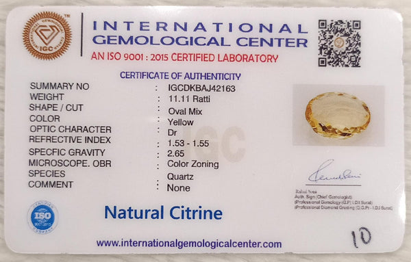 Natural Citrine: The Stone of Abundance and Optimism Summary No IGCDKBAJ42163 image 2