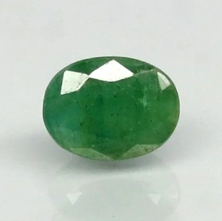 Natural Emerald | Oval Mixed Cut | Semi-Transparent | Govt. Certified No.: 8980D36562 image 0