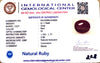 Natural Ruby | Oval Cut | IGC Certified Number: IGCDKBAJ44839 image 2