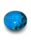 Natural Turquoise | IGC Certified | Oval Cabochon | Sea Blue | Healing Matrix Stone Certification Number: IGCDKBAJ41442 image 1