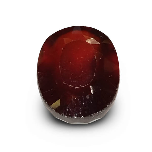 Natural Hessonite Garnet | Oval Mixed Cut | Brownish Orange Certificate No.: IGCDKBAJ42744 image 1