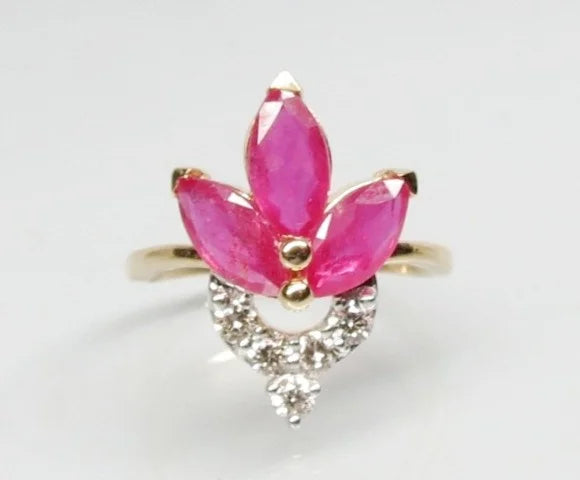 Timeless Ruby & Diamond Ring in 14K Gold image 0