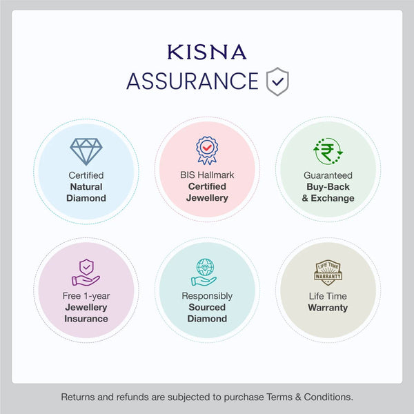 Kisna 14K Gold Natural Diamond Ring – 0.05 Ct of Subtle Elegance image 4