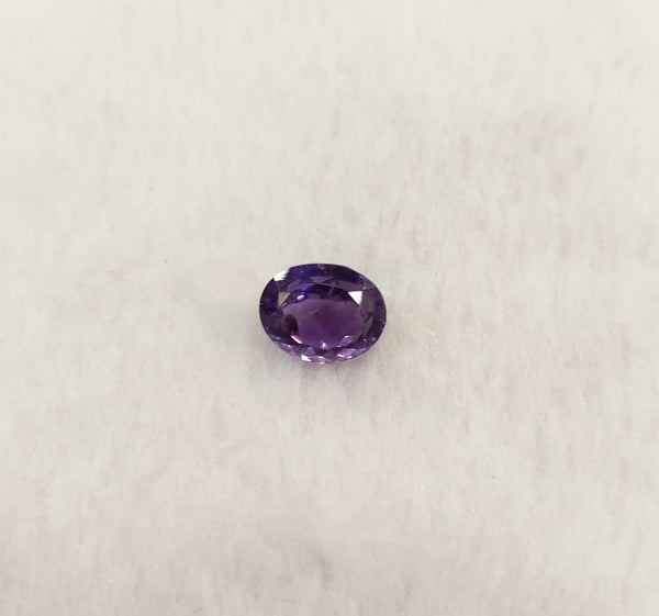 Natural Amethyst 5.44 Ratti oval mix cut purple gemstone, IGC certified IGCDKBAJ45593