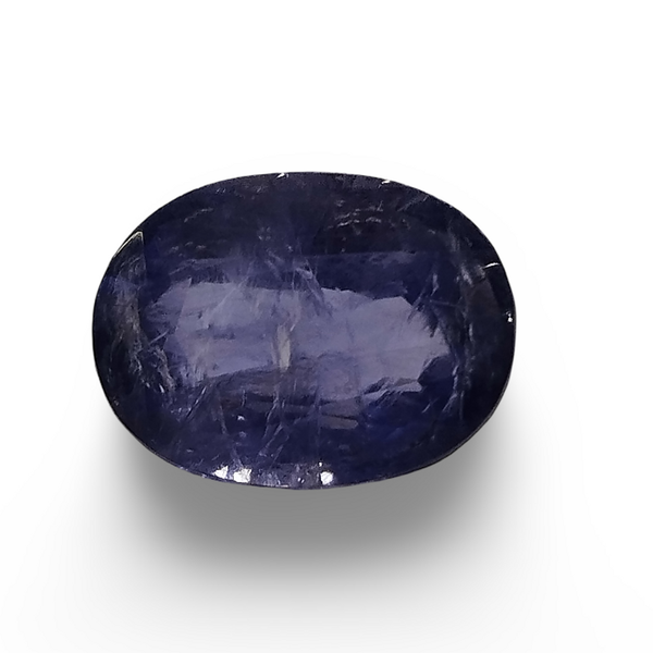 Natural Iolite (Kaka Neeli) oval mixed cut loose gemstone, IGC certified IGCDKBAJ41553