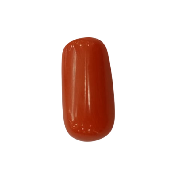 Natural Red Coral | Certified | Oval Cut Gemstone Summary No. IGCDKBAJ44883 image 1