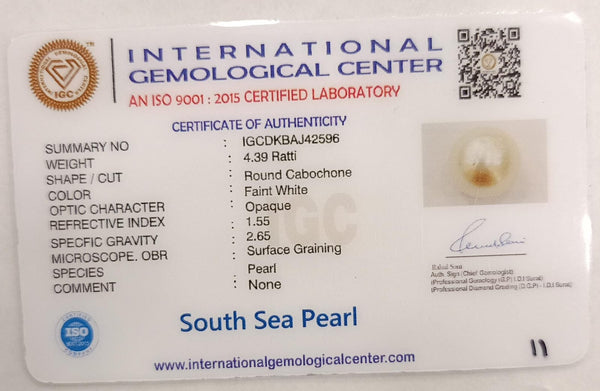 Natural South Sea Pearl – A Symbol of Elegance & Purity Summary No IGCDKBAJ42596 image 2